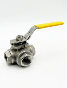 Vanne à bille à 4 voies en acier inoxydable Alimentation manuelle pour médias à haute température Personnalisation OEM prise en charge pour pharmaceutique/médical - Product Image 4