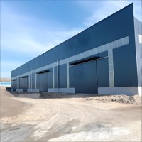 Entrepôt et hangar multifonctionnels modernes en acier léger - Bâtiment économique pour le stockage domestique et l'atelier de petites entreprises