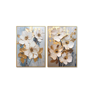 3D Gốc Kem Kết Cấu Trừu Tượng Hoa Tường Nghệ Thuật Tùy Chỉnh Sơn Dầu Vải Hoa Phòng Khách Trang Trí Nội Thất Bông Món Quà Hoàn Hảo Cô - Product Image 2