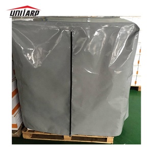 Logo du client Résistant à la chaleur Antipoussière Sunproof Pvc IBC Cargo Cover Bâches imperméables en PVC <span class=keywords><strong>pour</strong></span> couverture de palette réutilisable - Product Image 4