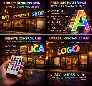 Custom Business Signs RGB LED Light <strong>Letters</strong> Color &amp; Changing LED <strong>Letters</strong> Custom RGB Light <strong>Letters</strong> - Product Image 6