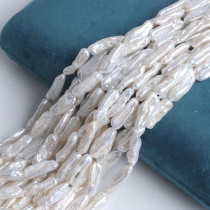 Cuentas de Perlas de Agua Dulce Naturales, Hechas a Mano, de 7-9 mm, Forma Barroca, Color Rosa Pipa, Orificio Recto, para Hacer Collares - Product Image 2