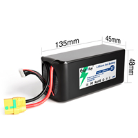 Batterie 22,2V 6S 5000mAh 30C LiNiMnCoO2 XT60 10AWG Haute Capacité, 800 Cycles de Vie, pour Drone de Photographie Aérienne et Vols Longue Durée