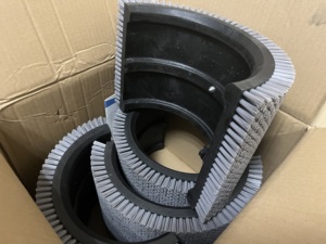 Cepillo de rueda resistente al desgaste para repuestos de máquinas corrugadas - Product Image 6