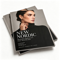 Impression de magazine de mode personnalisé en couleur 2026, reliure parfaite, livret en papier d'art