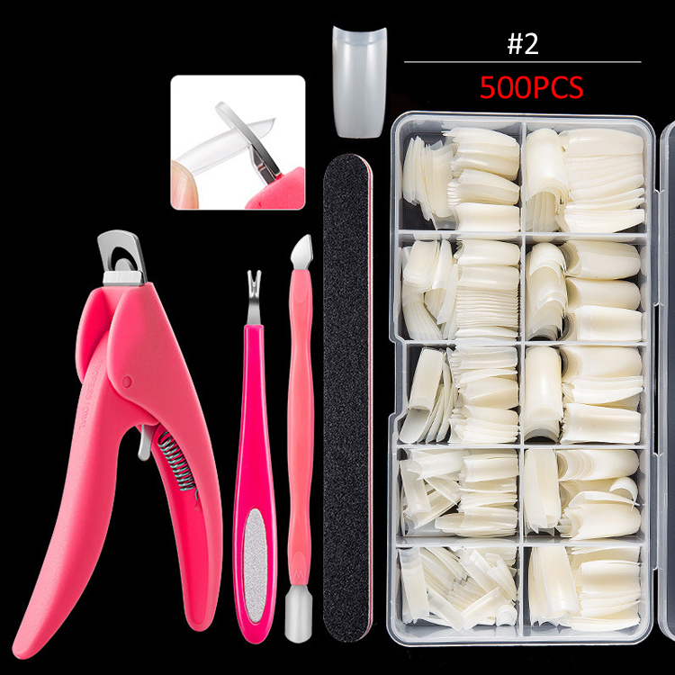 2 # Kit (naturel Français demi ongles conseils)