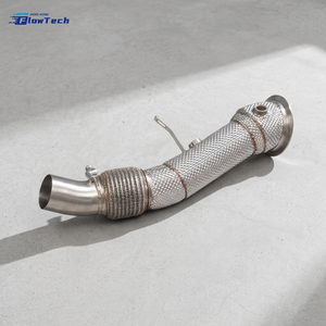ท่อดาวน์ไปป์สแตนเลส 304 สำหรับ BMW 528i F10 F11 N20 2.0L Turbo ชุดอัพเกรดท่อไอเสียแบบไหลสูง พร้อมแผ่นกันความร้อน - Product Image 6