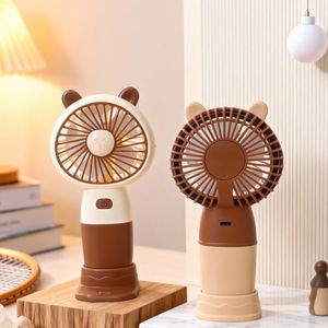 Ventilateur portable à main avec lumière LED, rechargeable par USB, moteur DC 5W pour utilisation en extérieur - Product Image 3