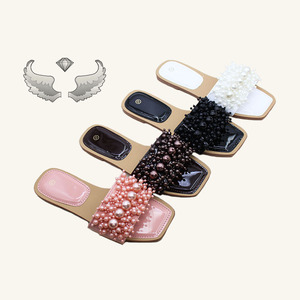 Daily Casual Rubber-soled slippers for Ladies Durable and Water-resistant Fashionable and Flat-botto - EU Size 35