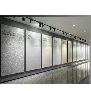 Azulejo de piso Cerámica esmaltada Flujo exterior Porcelana Piso Pared Azulejo de porcelana Losas de mármol gris claro Productos de piedra sinterizada - Product Image 2