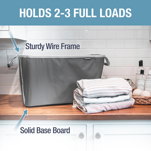 Expandable Durable <b>Collapsible</b> Fabric Laundry Basket Foldable Pop up <b>Storage</b> - Product Image 2
