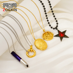 Fashion Layered Necklace With Star Pendant And Photo Locket For Women Gift - Product Image 2