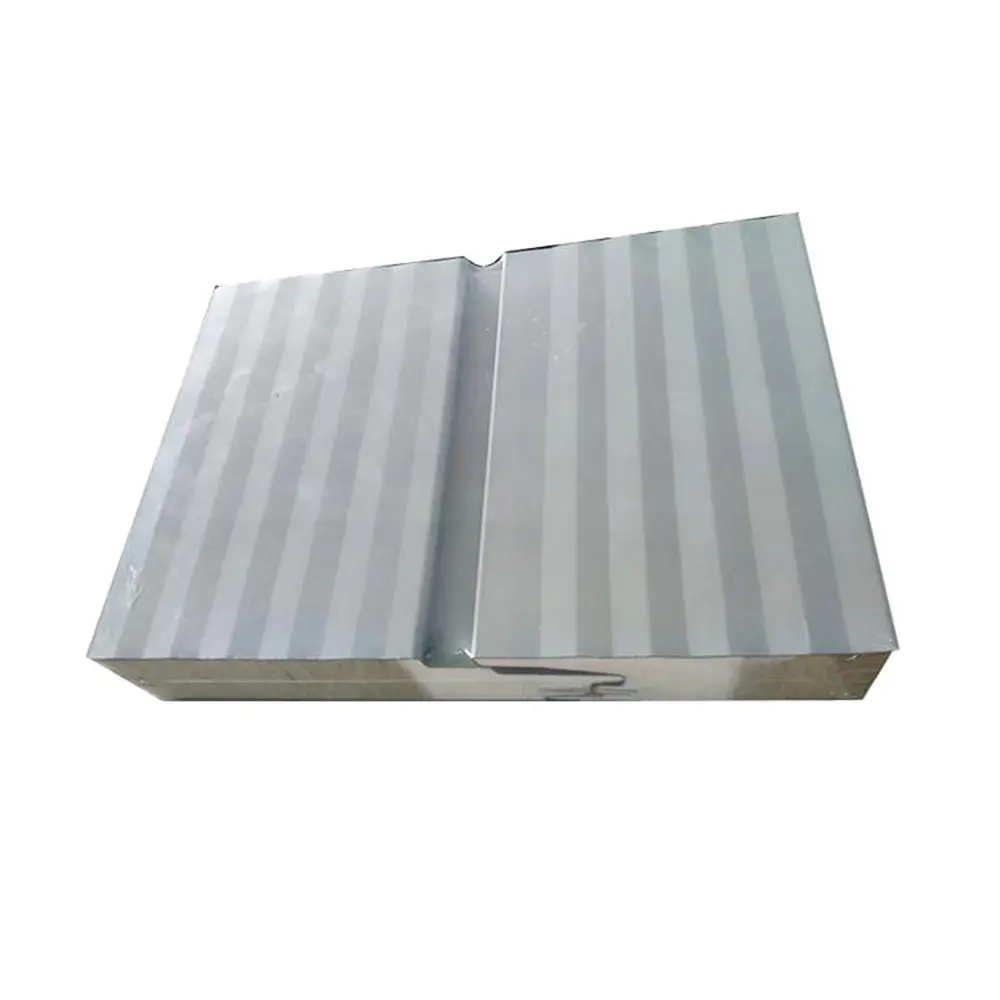 China made 50mm 75mm 100mm heat preservation sound insulation rock wool sandwich panel wall and roof sheet