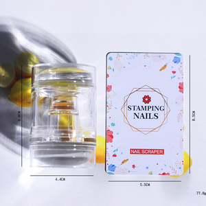 Outil de tamponnage pour ongles transparent 3 en 1, conception à double extrémité avec 3 têtes en silicone, <span class=keywords><strong>tampon</strong></span> de transfert pour <span class=keywords><strong>manucure</strong></span> - Product Image 5