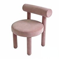 Fauteuil d'appoint contemporain élégant avec tissu en velours doux pour salon