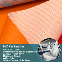 Kratzfestes 0,6mm PVC-Kunstleder mit Fischschuppen-Rückseite, Wasserdichtes Lichi-Leder für Premium-Autositze & -Innenausstattungen
