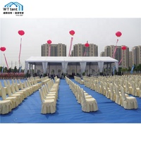 9x15m 9x18m revêtement de sol table et chaises tente de luxe transparente tente de foire commerciale maison de campagne bâche de mariage amovible