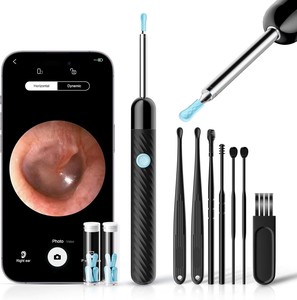 Kit de nettoyage d'oreilles transparent et visible avec caméra HD 1080P, étanche IP67, pour iPhone, iPad et Android - Product Image 1