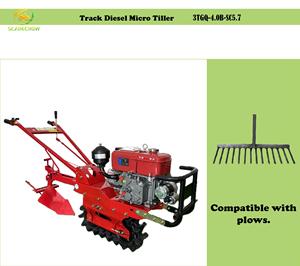 שרשרת גלגל יחיד שרשרת מיקרו-טילר קשה קרקע מפגן דשן דישון קרקע מונעת דיזל - Product Image 5
