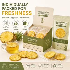 Rodajas de Piña Deshidratadas Premium, Fruta Seca Natural Dulce para Infusión de Té, Adorno Saludable para Bebidas Detox, Bajo MOQ - Product Image 1