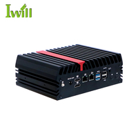 Mini PC Industrial AMD Ryzen Embedded R2314 Sin Ventilador, 6 Puertos COM, HDMI Dual 4K, Computación Robusta en el Borde, Gateway IoT