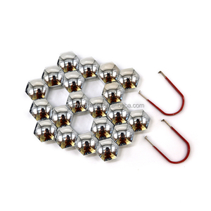 20pcs poly sac pack plastique <span class=keywords><strong>noir</strong></span> écrou de roue couverture écrou de roue anti-poussière couverture - Product Image 4