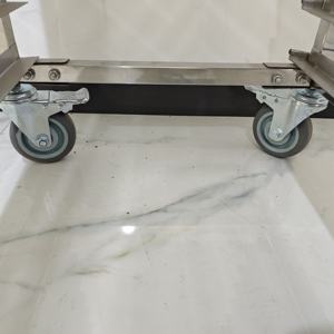 Fabbricazione di fabbrica di metallo in acciaio inox a base di carne appesa a scaffale carrello carrello per arrosto di carne di montone affumicato di manzo di maiale - Product Image 5