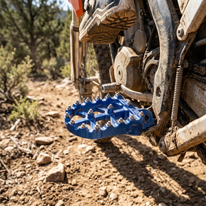 Repose-pieds à pointes anodisés compatibles avec les séries YZ/<span class=keywords><strong>YZF</strong></span>/WR, pièces de mise à niveau antidérapantes pour repose-pieds de moto tout-terrain - Product Image 3