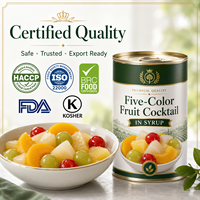 Topkwaliteit ingeblikt gemengd fruit 850g Ananas Druif Kers ISO Easy Open blikverpakking Groothandel Export Leverancier
