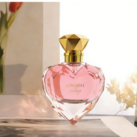 Op maat gemaakte hartvormige parfum voor vrouwen, langdurige bloemige en fruitige lichaamsgeur, parfumspray