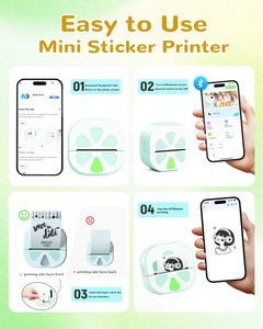 <span class=keywords><strong>Imprimante</strong></span> d'étiquettes <span class=keywords><strong>mini</strong></span>, machine à créer des étiquettes thermiques avec 3 rouleaux de papier, imprimantes <span class=keywords><strong>mini</strong></span> pour <span class=keywords><strong>iPhone</strong></span> - Product Image 3