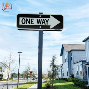 <span class=keywords><strong>Panneau</strong></span> de signalisation unidirectionnel réfléchissant en aluminium, 18x6 pouces, flèche droite, pour rue et intersection - Product Image 1