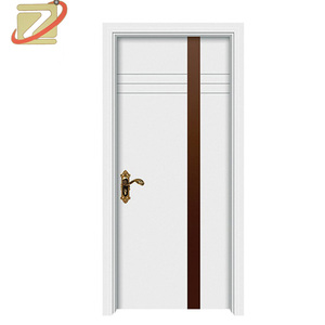 Puerta de madera maciza moderna personalizada ZS para casa Villa Interiores de lujo para dormitorio y sala de estar Superficie terminada - Product Image 5