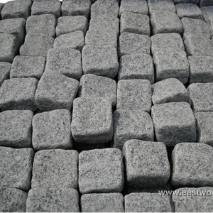 Cubetti burattati di granito grigio cinese pietra G603 cubetti di granito lavati e burattati per Pavings