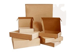 Scatola Pieghevole Personalizzata in Cartone Ondulato Kraft per Spedizioni Express di Abbigliamento e Intimo - Product Image 5
