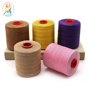 HongQiao 210d/16 Filament Polyester Örgülü Düz Mumlu Merserize İplik Yüksek Mukavemetli Aşınmaya Dayanıklı Su Geçirmez 400g AA Kalite - Product Image 3