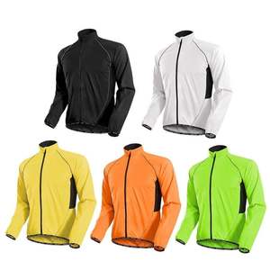 Reflective Luminous Long Sleeve <b>Cycling</b> Jersey Night Visible Safety Bike Riding Top Road MTB <b>Cycling</b> with Back Pockets for Adult - Product Image 1