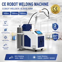 Robot de Soldadura CE, Cobot Soldador de 6 Ejes, Brazo de 922mm, 1400mm, 1800mm, Soldadura MIG, Soldadura Láser, Sin Programación