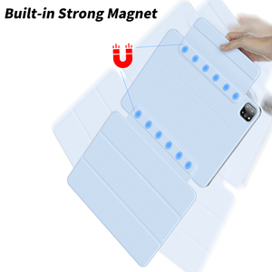 Kenke Trifold Stand 3 en 1 Funda magnética <span class=keywords><strong>IPad</strong></span> con hebilla Funda ligera desmontable para tableta para <span class=keywords><strong>IPad</strong></span> <span class=keywords><strong>Pro</strong></span> 12,9 pulgadas 2022 <span class=keywords><strong>2023</strong></span> - Product Image 5