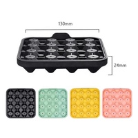 Nouveau style : Moule à glaçons en silicone en forme de diamant, bac à glaçons flexible à 16 compartiments, moule à glaçons en silicone de qualité alimentaire