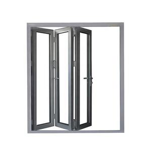 सुरक्षा जाल बुलेटप्रूफ ब्लैक फ्रेम तूफान प्रूफ इलेक्ट्रिक बेडरूम द्वि तह ग्लास एल्यूमीनियम कैसमेंट विंडो - Product Image 2