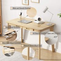 Bureau d'étude nordique moderne table d'ordinateur pour étudiants mobilier de maison bureau chambre à coucher bureau en bois de bambou style européen