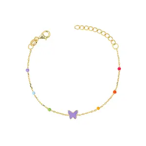925 Sterling Silver Hyporallergic Colorful Boy Girl Baby Safe Kid Jewelry Bracelet