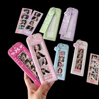 Porte-cartes personnalisé avec motif mignon, pochette pour bandes photo, protège-cartes photo avec fermeture à bouton-pression pour collection Kpop