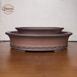 <span class=keywords><strong>Pot</strong></span> à Bonsaï Traditionnel Yi Xing <span class=keywords><strong>en</strong></span> Argile Violette, Grand Ovale, Céramique Non Émaillée, <span class=keywords><strong>Pot</strong></span> <span class=keywords><strong>de</strong></span> <span class=keywords><strong>Jardin</strong></span> avec Trou <span class=keywords><strong>de</strong></span> Drainage, Écologique pour la Maison - Product Image 1