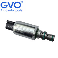 Vanne de commande proportionnelle à solénoïde pour pompe hydraulique GVO T335 D 284 K250624 24V pour excavatrices SY135 SY195 SY205 215 245 365