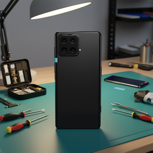 Bisel de cámara trasera con lente para Samsung Galaxy A42 5G SM-A426 Negro - Product Image 3