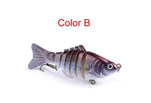 Señuelo <span class=keywords><strong>de</strong></span> Pesca <span class=keywords><strong>de</strong></span> 10cm, 15,5g, ojos 3D, 6 segmentos, señuelo duro realista, Crankbait, Wobblers <span class=keywords><strong>de</strong></span> hundimiento, 2 anzuelos, cebos <span class=keywords><strong>de</strong></span> Pesca - Product Image 3