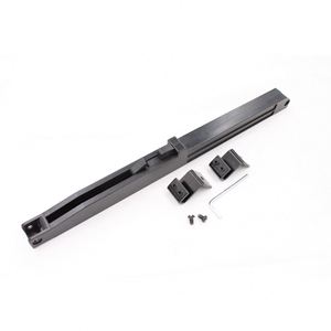 WEKIS Mécanisme de fermeture douce au design moderne et durable avec composants en aluminium et laiton pour porte de grange, installation par vis, utilisation extérieure - Product Image 1