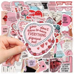 Inspirational English Graffiti Stickers 50Pcs Waterproof PVC DIY 'No Internal Strife' Decals for Laptop Office School Supplies - Product Image 4